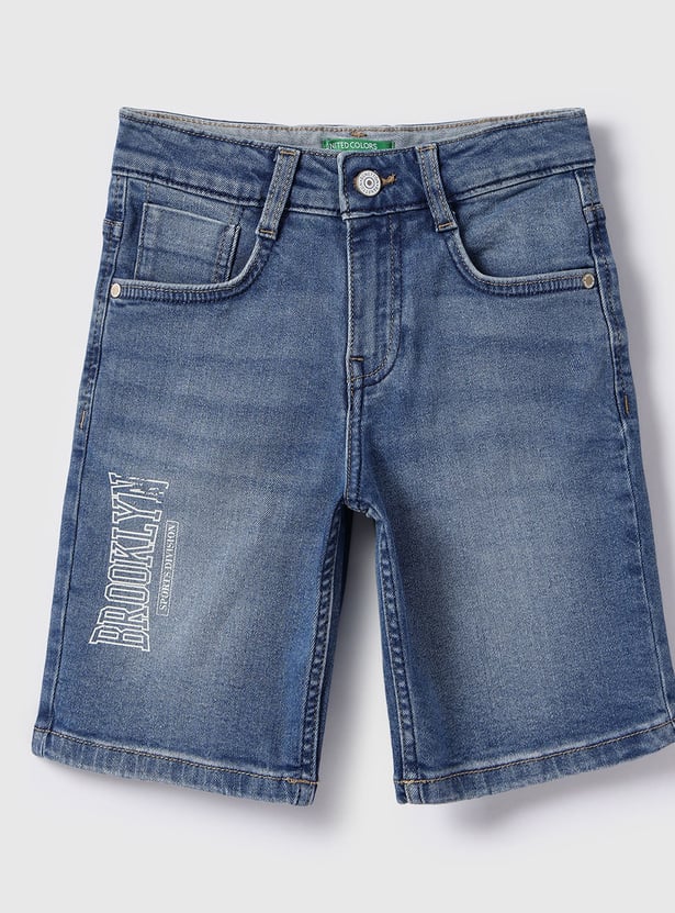 UNITED COLORS OF BENETTON Boys Washed Shorts