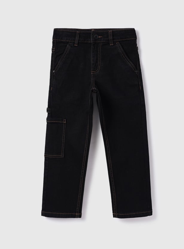 UNITED COLORS OF BENETTON Boys Washed Regular Fit Jeans