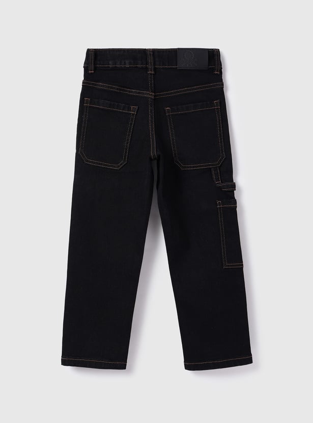 UNITED COLORS OF BENETTON Boys Washed Regular Fit Jeans