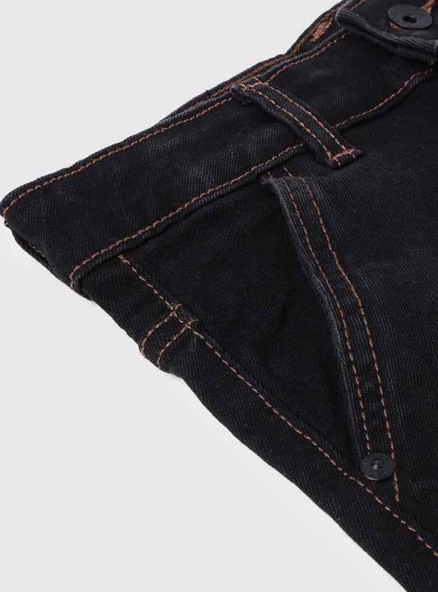 UNITED COLORS OF BENETTON Boys Washed Regular Fit Jeans