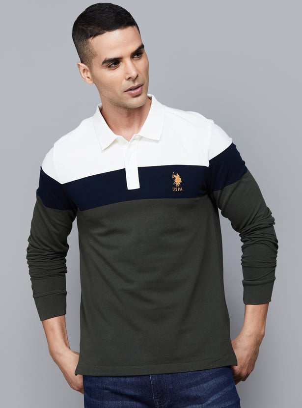 US POLO ASSN Colourblock Polo T-shirt