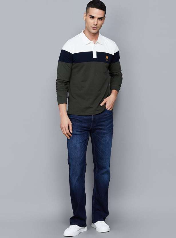 US POLO ASSN Colourblock Polo T-shirt