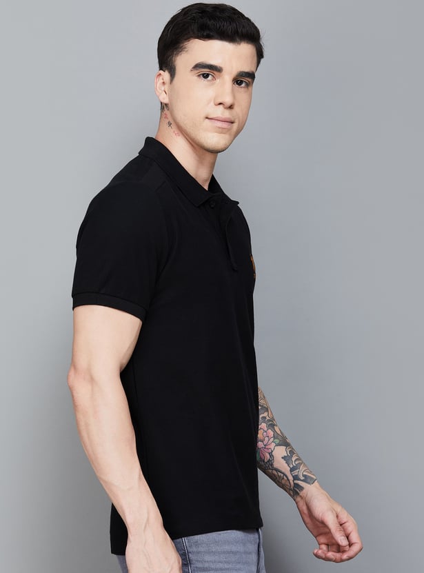 US POLO ASSN Textured Polo T-shirt