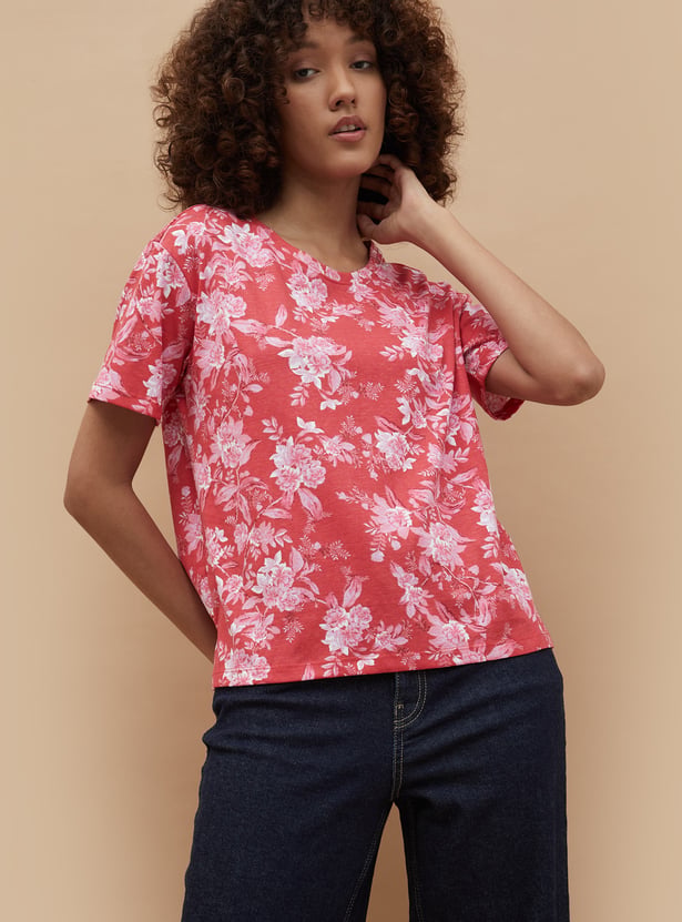 COLOUR ME Floral Print T-shirt