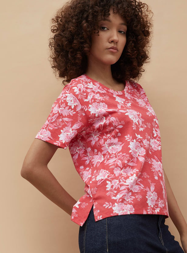 COLOUR ME Floral Print T-shirt