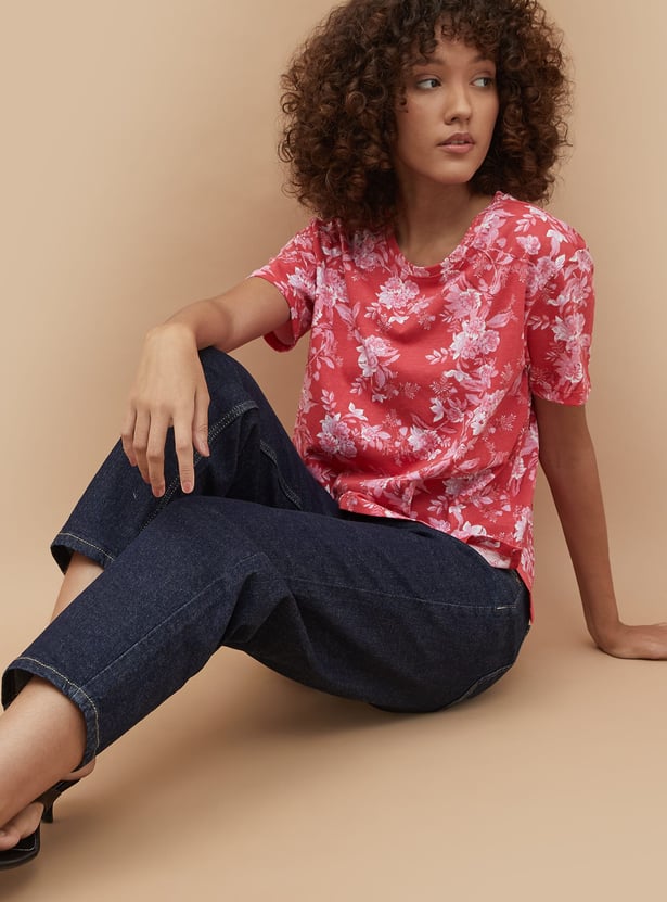 COLOUR ME Floral Print T-shirt
