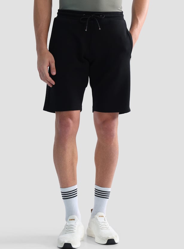 US POLO ASSN Solid Elasticated Shorts