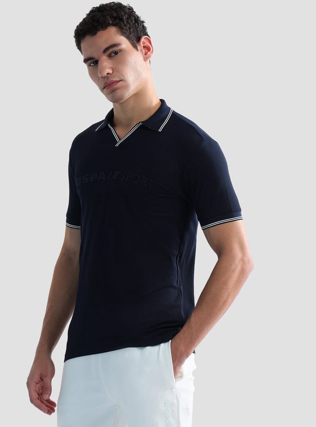 US POLO ASSN Solid Johnny Collar Sports T-shirt