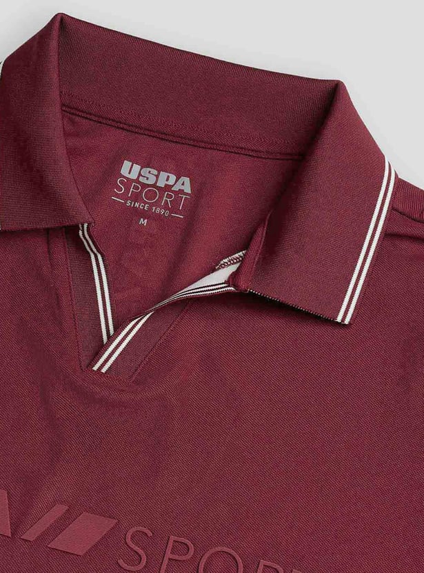 US POLO ASSN Applique Johnny Collar Sports -shirt