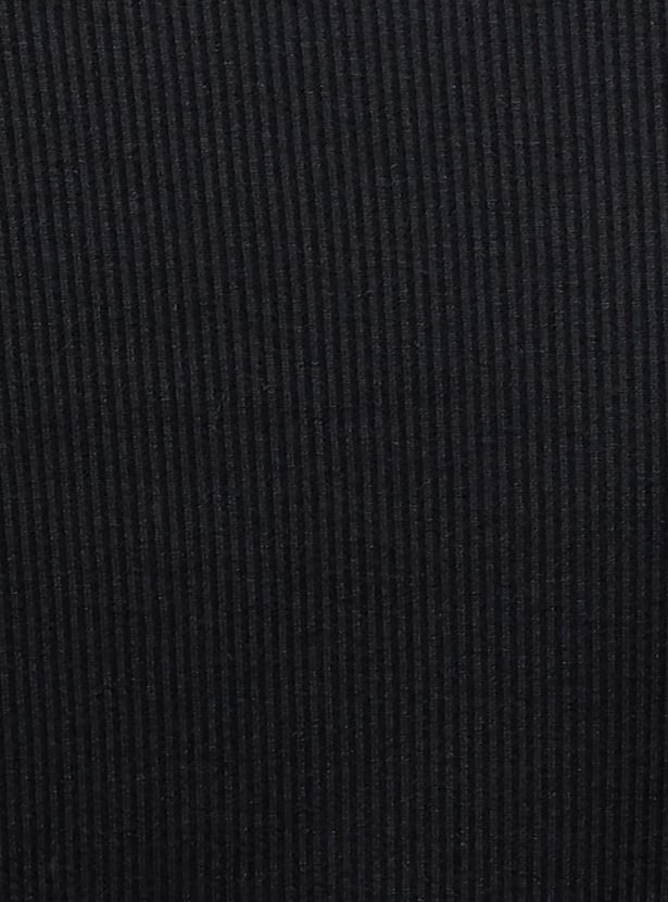 FAME FOREVER Ribbed Henley T-shirt