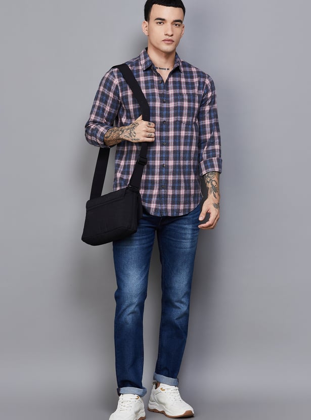 UNITED COLORS OF BENETTON Checked Regular Fit Shirt