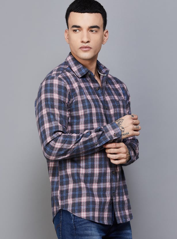 UNITED COLORS OF BENETTON Checked Regular Fit Shirt