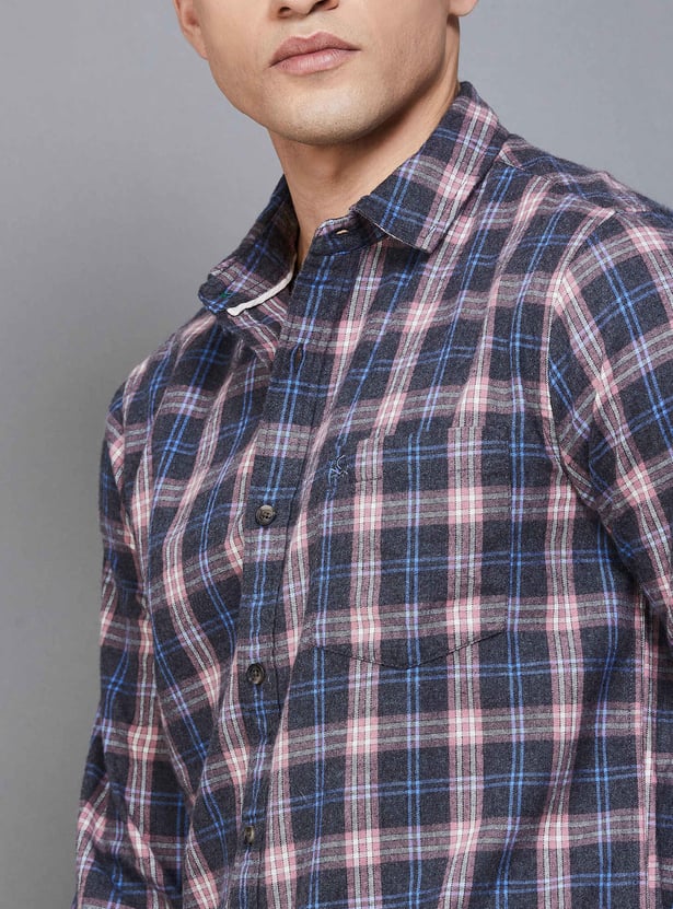 UNITED COLORS OF BENETTON Checked Regular Fit Shirt