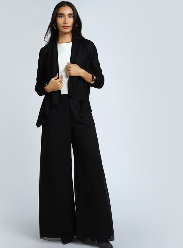 AND Solid Waterfall Hem Shrug