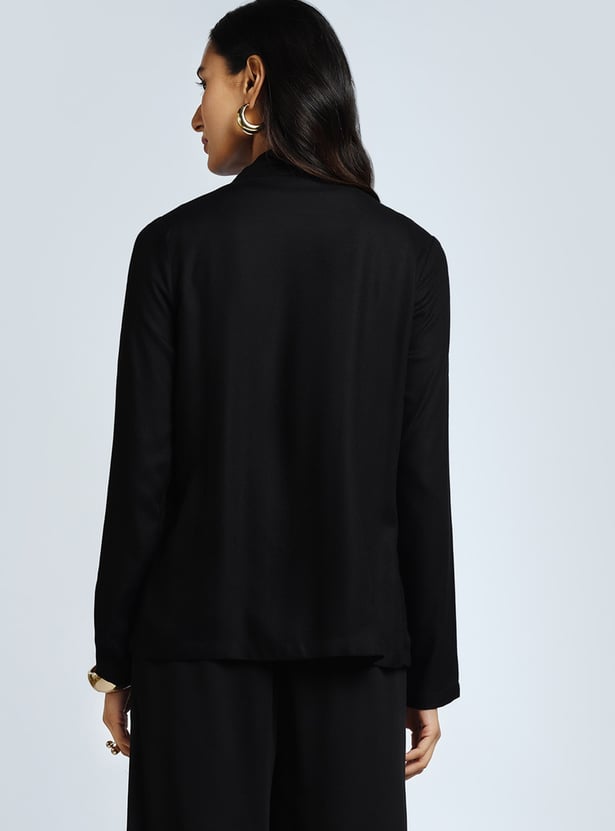 AND Solid Waterfall Hem Shrug