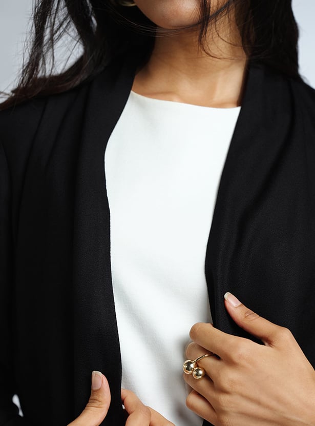 AND Solid Waterfall Hem Shrug