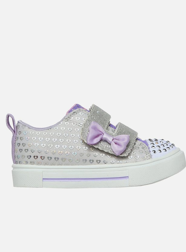 SKECHERS Girls Embellished Velcro Sneakers