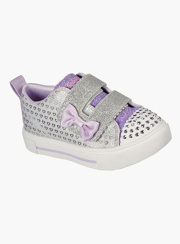 SKECHERS Girls Embellished Velcro Sneakers