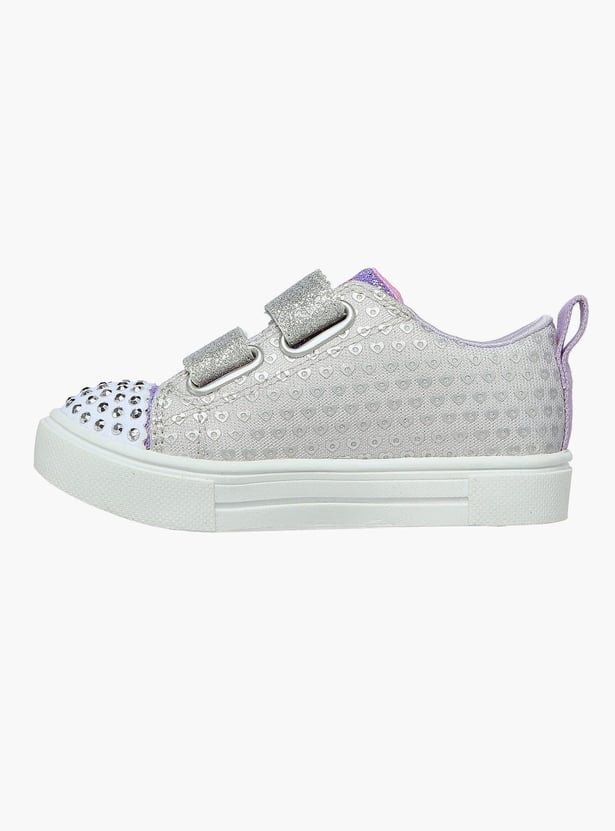 SKECHERS Girls Embellished Velcro Sneakers
