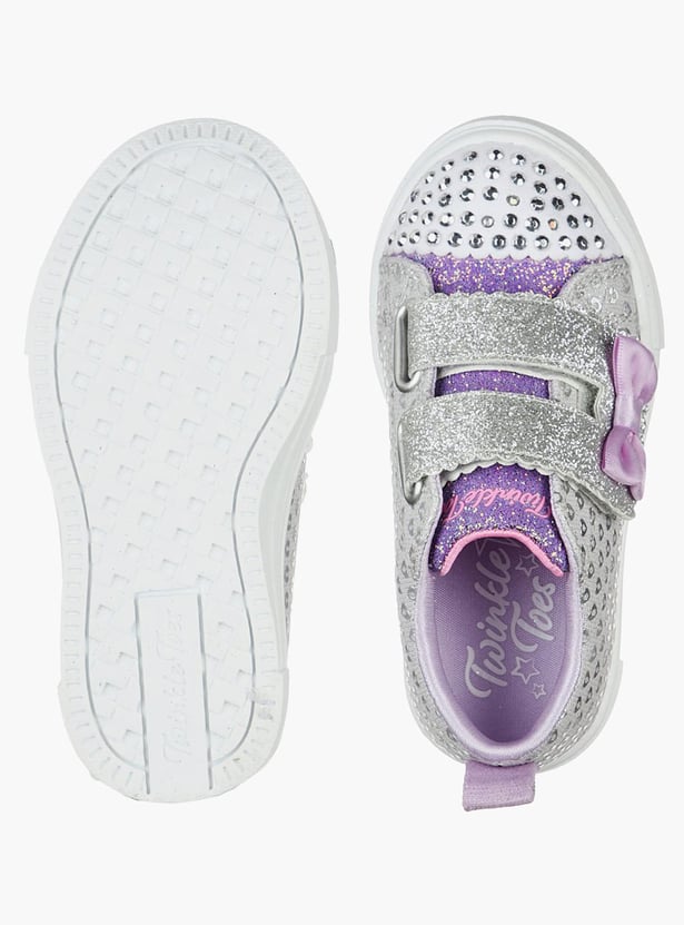 SKECHERS Girls Embellished Velcro Sneakers