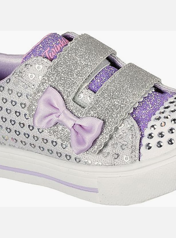 SKECHERS Girls Embellished Velcro Sneakers