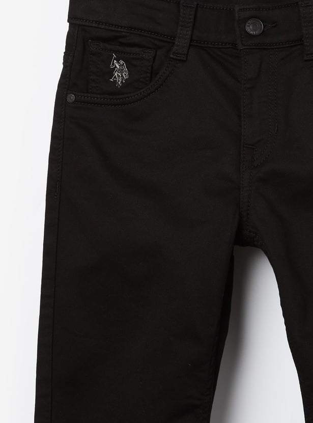 US POLO ASSN KIDS Boys Solid Comfort Fit Jeans