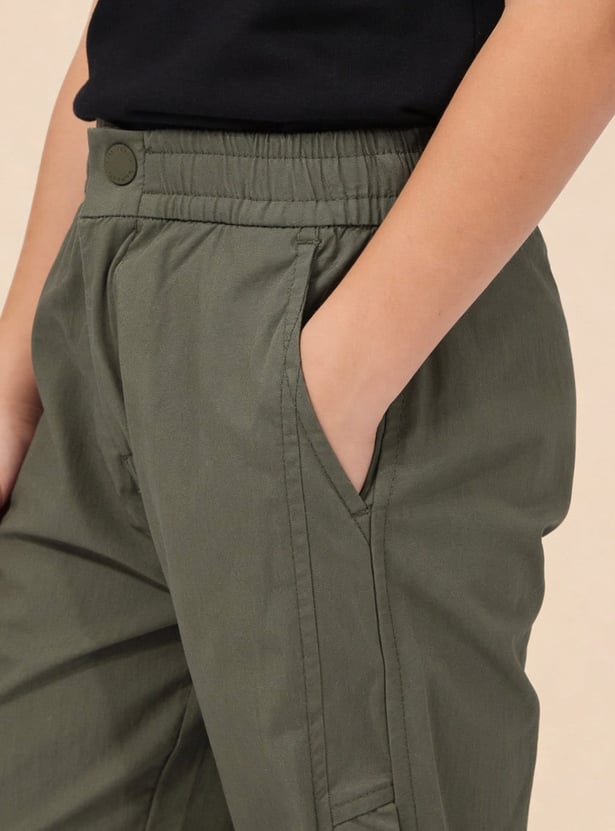 US POLO ASSN KIDS Boys Solid Trousers