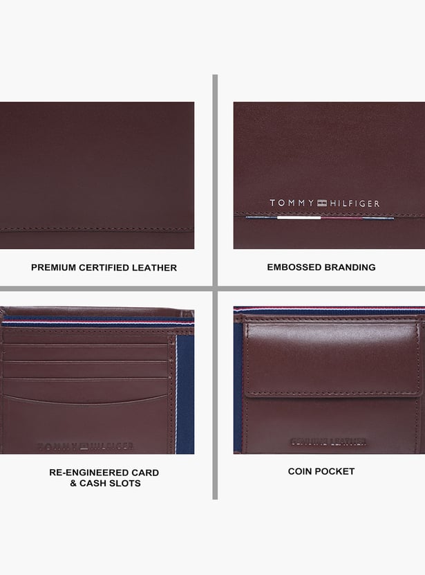 TOMMY HILFIGER Leather Bi-Fold Wallet