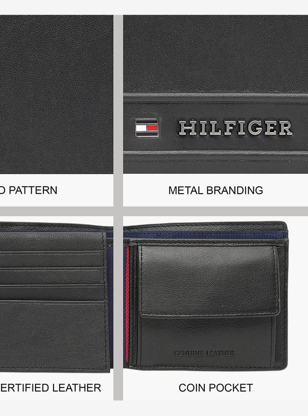 TOMMY HILFIGER Metal Branding Bi-Fold Wallet