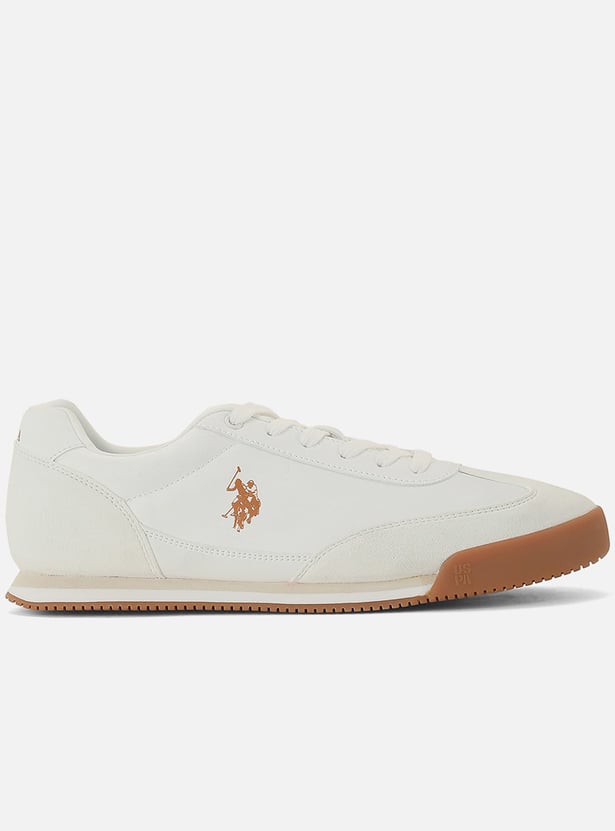 US POLO ASSN Solid Lace-Up Shoes