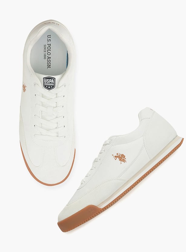 US POLO ASSN Solid Lace-Up Shoes
