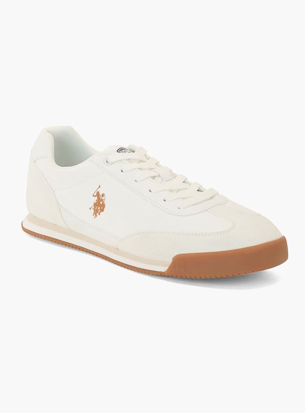 US POLO ASSN Solid Lace-Up Shoes