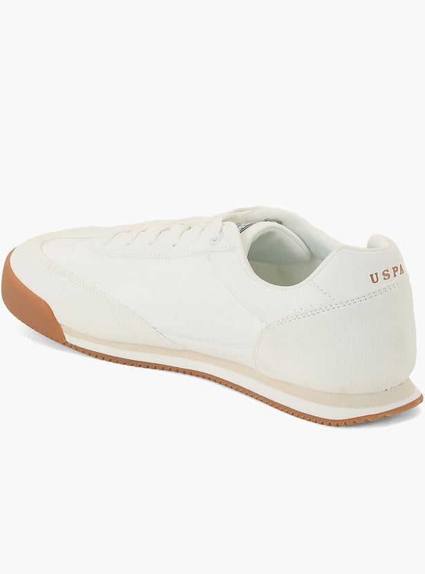 US POLO ASSN Solid Lace-Up Shoes