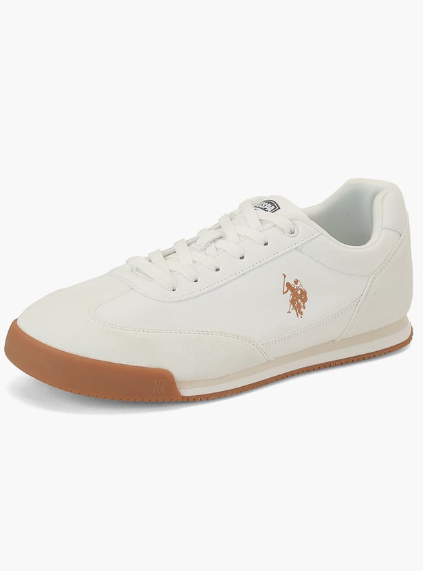 US POLO ASSN Solid Lace-Up Shoes