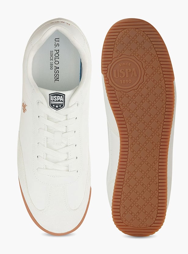 US POLO ASSN Solid Lace-Up Shoes