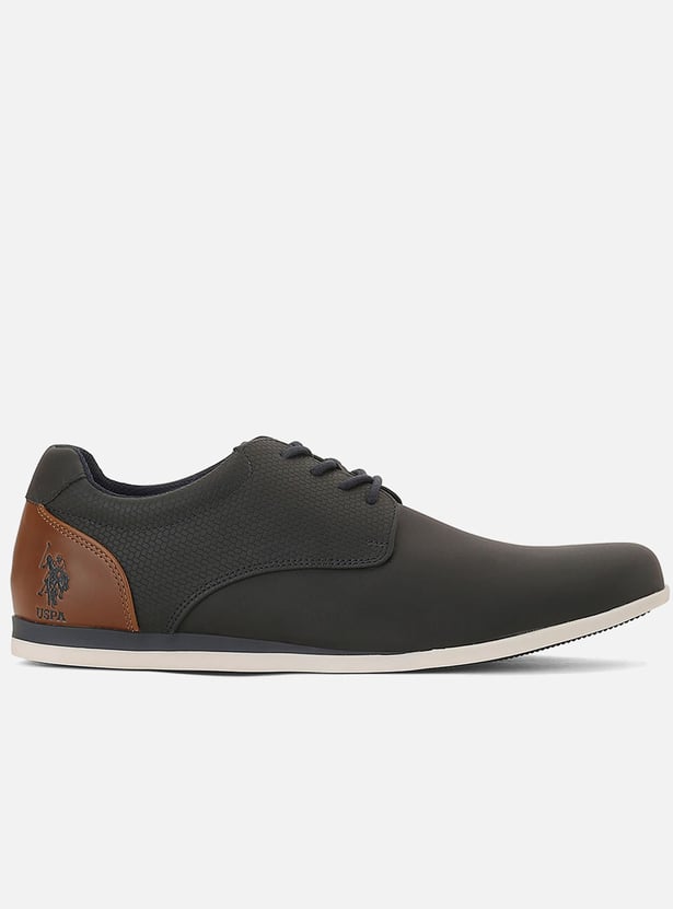 US POLO ASSN Self Design Lace-Ups Shoes