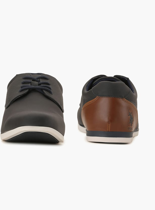 US POLO ASSN Self Design Lace-Ups Shoes