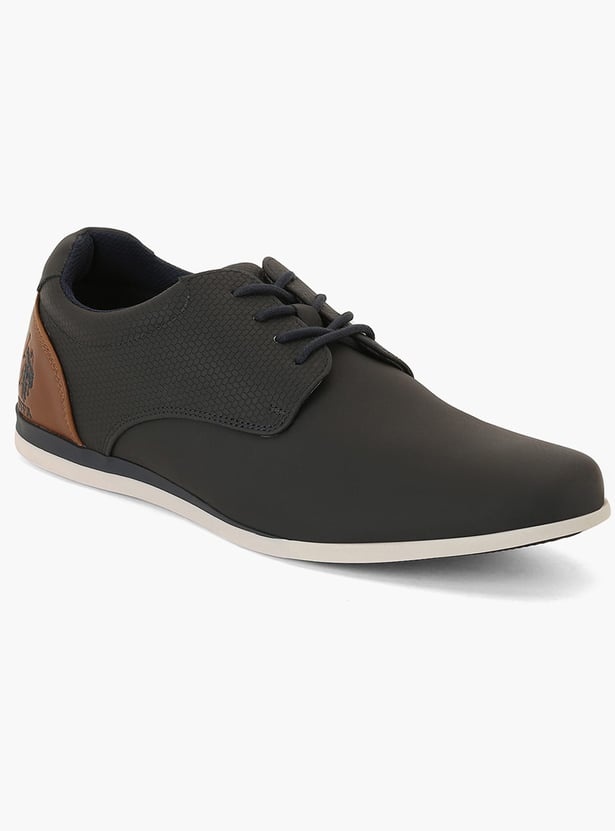 US POLO ASSN Self Design Lace-Ups Shoes