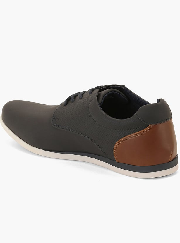 US POLO ASSN Self Design Lace-Ups Shoes