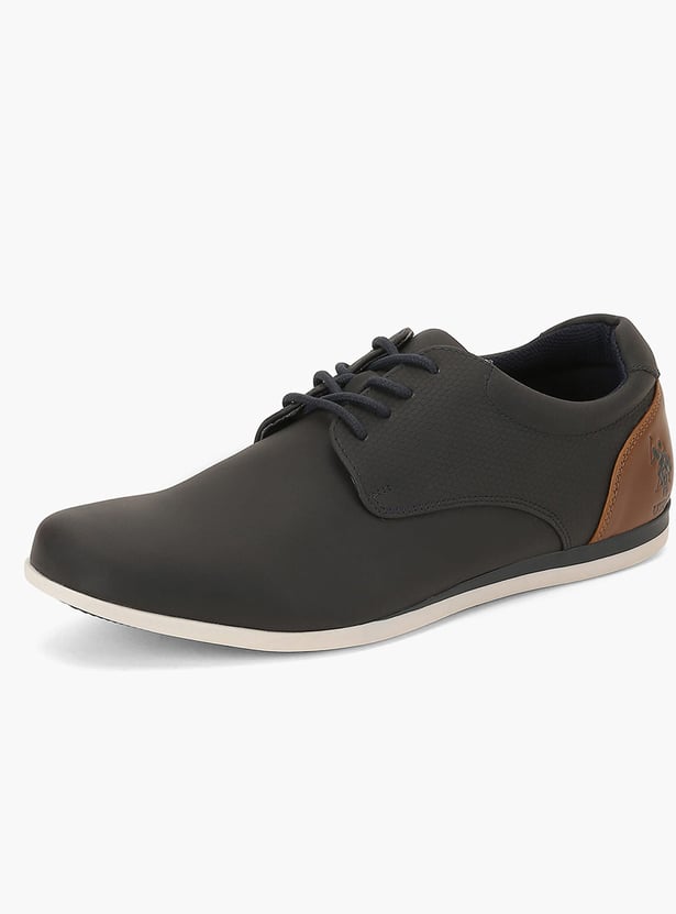 US POLO ASSN Self Design Lace-Ups Shoes