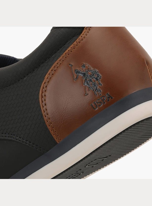 US POLO ASSN Self Design Lace-Ups Shoes
