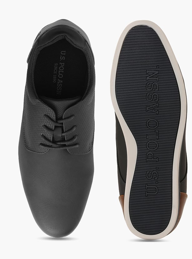 US POLO ASSN Self Design Lace-Ups Shoes