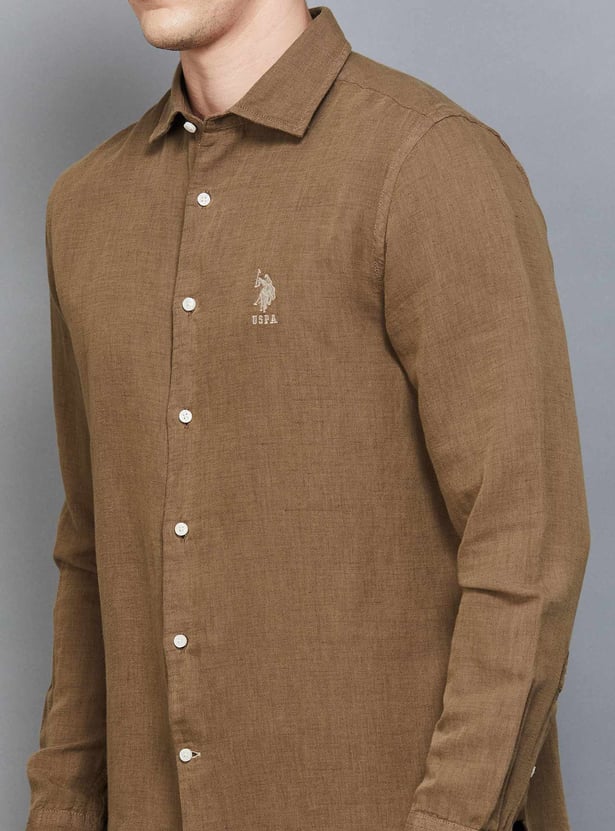 US POLO ASSN Textured Regular Fit Shirt