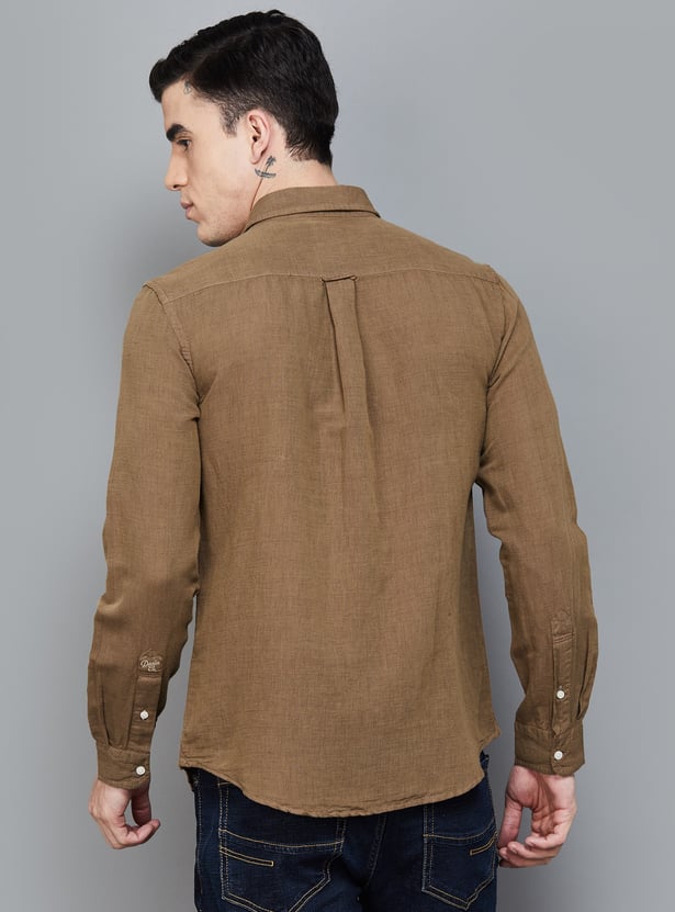 US POLO ASSN Textured Regular Fit Shirt