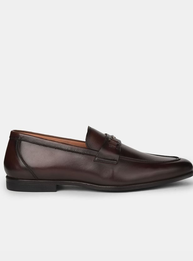 BATA Solid Slip-On Formal Shoes