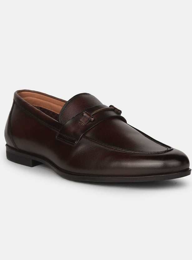 BATA Solid Slip-On Formal Shoes