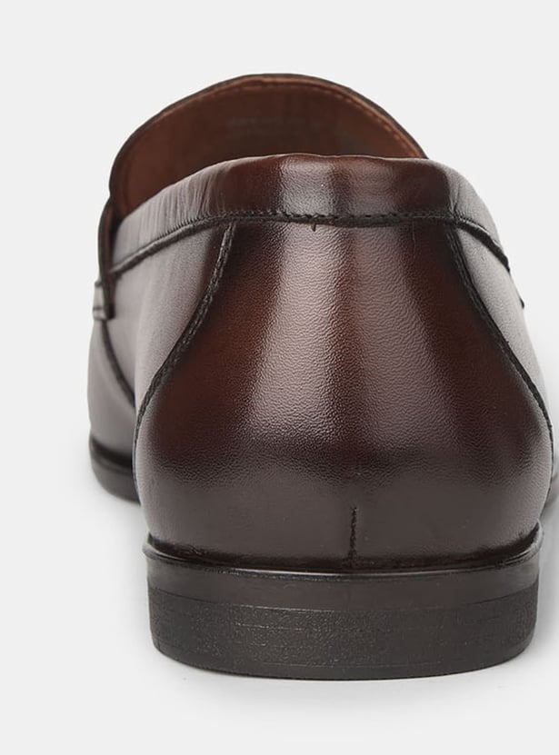 BATA Solid Slip-On Formal Shoes