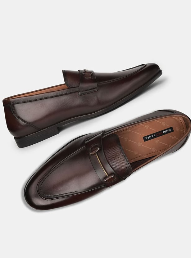 BATA Solid Slip-On Formal Shoes
