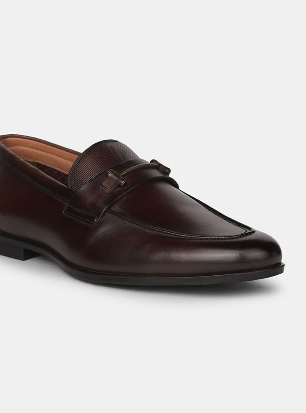 BATA Solid Slip-On Formal Shoes