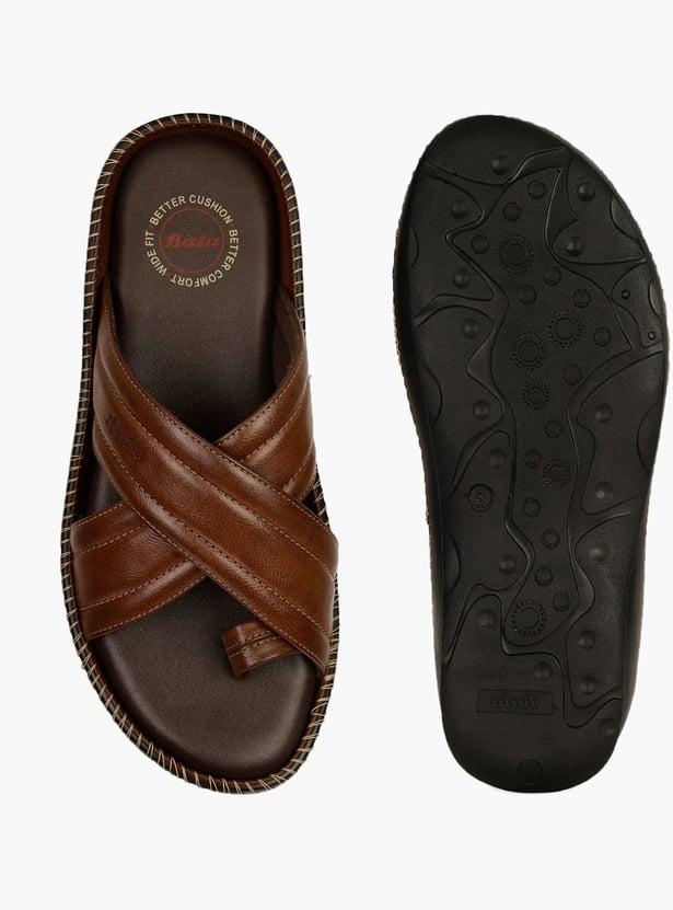BATA Solid Toe-Ring Sandals